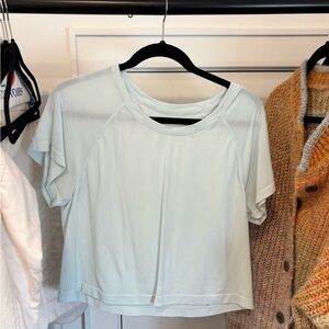 All in Motion Women's Light Blue Short Sleeve Top